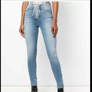 HUDSON Bullocks High Rise Lace up Jeans Size 31